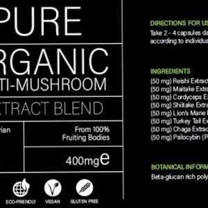 PURE - Organic Multi-Mushroom - 60 Capsules 1