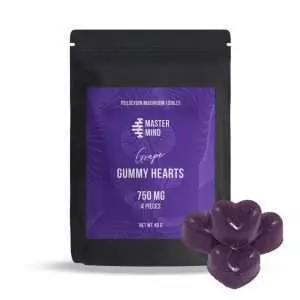 MasterMind – Grape Gummy Hearts ~ 3000mg