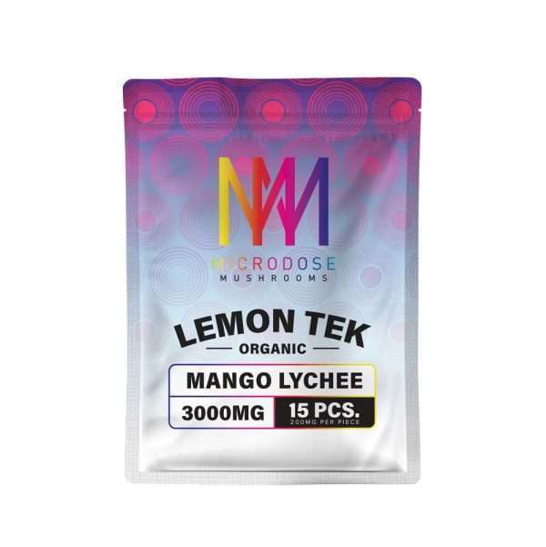 Microdose Mushrooms – Lemon Tek Mango Lychee ~ 3000mg