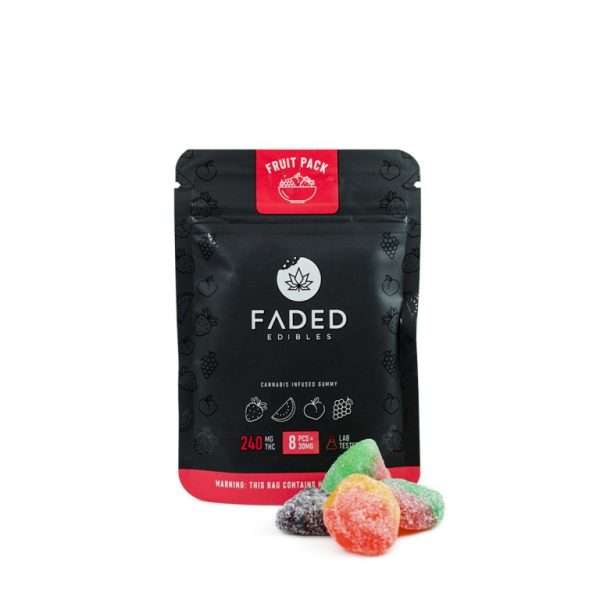 Faded Cannabis Co. – Fruit Pack Gummies ~ 240mg