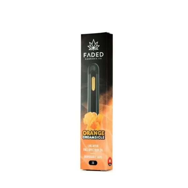 Faded Extracts Shatter – Orange Creamsicle ~ 2mL Live Resin Disposable Pen