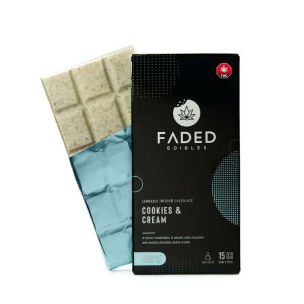 Faded Cannabis Co. – Cookies & Cream Bar ~ 450mg