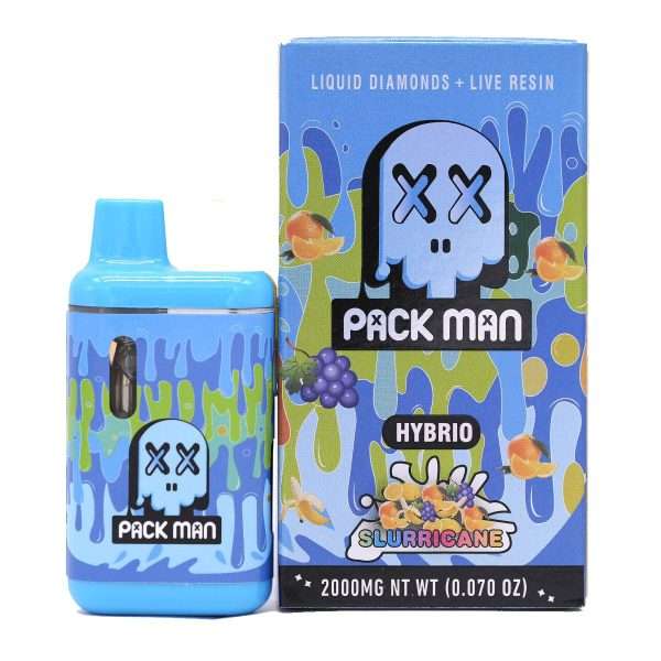 PackMan – 2g Disposable Vape Pen [Live Resin + Liquid Diamonds] ~ Slurricane