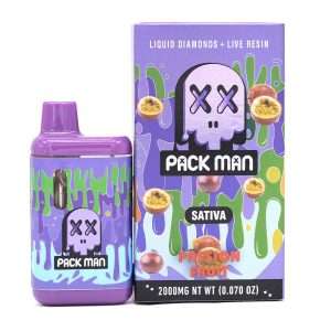PackMan – 2g Disposable Vape Pen [Live Resin + Liquid Diamonds] ~ Passion Fruit