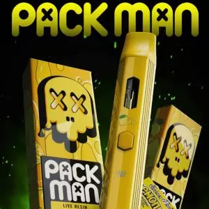 PackMan – 2g Disposable Vape Pen [Live Resin + Liquid Diamonds] ~ Lemon Head