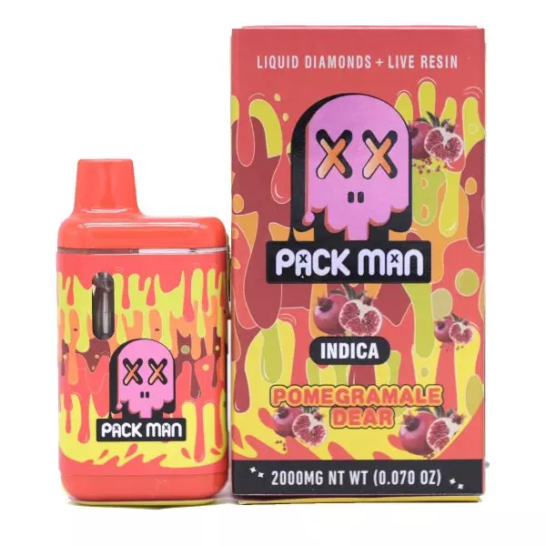 PackMan – 2g Disposable Vape Pen [Live Resin + Liquid Diamonds] ~ Pomegramle Dear