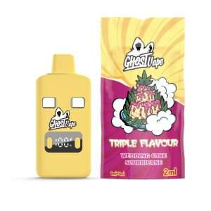 Thc Ghost Vapes - Dual Flavours - Wedding Cake & Slurricane
